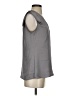 Banana Republic 100% Polyester Gray Sleeveless Blouse Size S - photo 4
