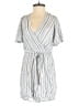 Blue Rain 100% Rayon Stripes Gray Romper Size XS - photo 1