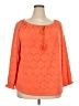 Rafaella Orange 3/4 Sleeve Blouse Size XXL - photo 1