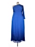 Sachin + Babi 100% Polyester Solid Blue Casual Dress Size 22 - photo 1
