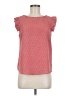 Monteau Red Short Sleeve Top Size M - photo 1