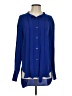 Theory 100% Silk Blue Long Sleeve Silk Top Size S - photo 1