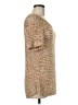 CAbi 100% Cotton Tweed Tan Pullover Sweater Size M - photo 4