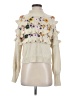 Zara Floral Ivory Pullover Sweater Size S - photo 1