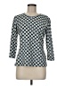 J. McLaughlin Blue 3/4 Sleeve Top Size M - photo 1
