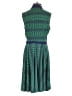 Donna Morgan Checkered-gingham Color Block Graphic Jacquard Aztec Or Tribal Print Multi Color Green Romper Size 4 - photo 2