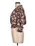 Monteau Burgundy 3/4 Sleeve Blouse Size L - photo 5