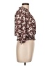 Monteau Burgundy 3/4 Sleeve Blouse Size L - photo 4