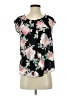 LC Lauren Conrad 100% Polyester Black Short Sleeve Blouse Size S - photo 1
