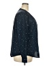 Bass Stars Blue Long Sleeve Blouse Size XXL - photo 4