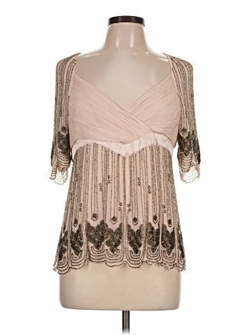 Unbranded 3/4 Sleeve Silk Top (view 1)