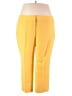 Bar III Solid Yellow Dress Pants Size 22W - photo 1