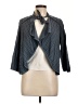 CAbi 100% Cotton Chevron-herringbone Blue Jacket Size L - photo 1