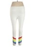 Fabletics Graphic Stripes Tie-dye White Yoga Pants Size XL - photo 2