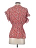 Max Studio 100% Polyester Red Short Sleeve Blouse Size S - photo 2
