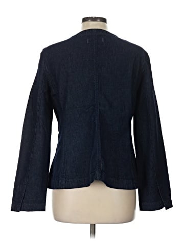 Madewell Denim Collarless Jacket in Rinse Wash (view 2)