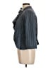 CAbi 100% Cotton Chevron-herringbone Blue Jacket Size L - photo 5