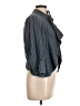 CAbi 100% Cotton Chevron-herringbone Blue Jacket Size L - photo 4