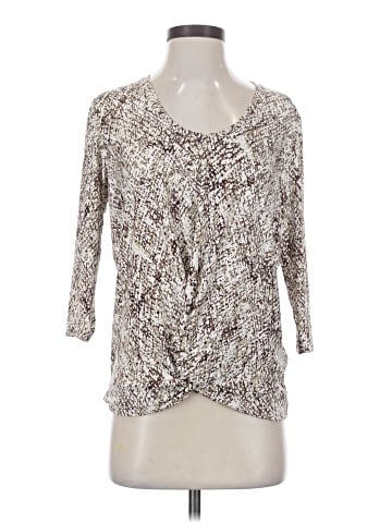 New York & Company 3/4 Sleeve Top (view 1)