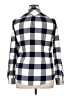 Lands' End Checkered-gingham Ivory Long Sleeve Button-Down Shirt Size 10 (tall) - photo 2
