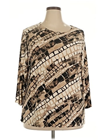 JM Collection 3/4 Sleeve T-Shirt (view 1)
