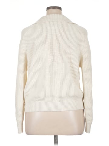 Madewell Shaker-Stitch Johnny Collar Sweater (view 2)
