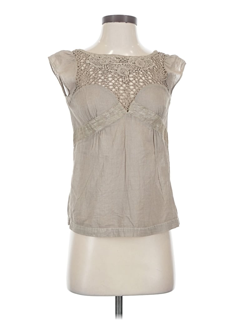 Pre-owned Maje Sleeveless Blouse In Gray