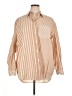 Gap 100% Cotton Stripes Tan Long Sleeve Button-Down Shirt Size XL - photo 1