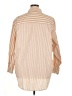 Gap 100% Cotton Stripes Tan Long Sleeve Button-Down Shirt Size XL - photo 2