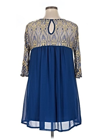 Umgee 3/4 Sleeve Blouse (view 2)