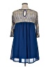Umgee Blue 3/4 Sleeve Blouse Size XL - photo 2