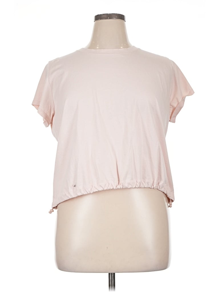 Pre-owned Zella Short Sleeve T-shirt In Pink