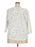 MELLODAY Stars Ivory 3/4 Sleeve Top Size 2X - photo 2