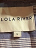 Lola River Stripes Blue Long Sleeve Button-Down Shirt Size L - photo 7