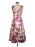 Eliza J 100% Polyester Floral Pink Cocktail Dress Size 6 - photo 2