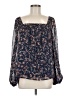Boden 100% Polyester Blue Long Sleeve Blouse Size 8 - photo 1
