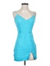 Superdown Solid Blue Cocktail Dress Size XS - photo 1