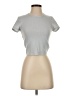 Wild Fable Silver Short Sleeve Top Size S - photo 1