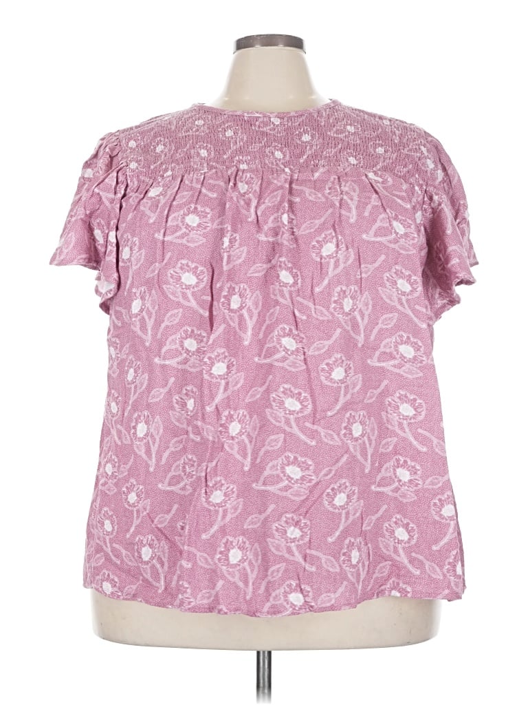 Lularoe Short Sleeve Blouse In Pink