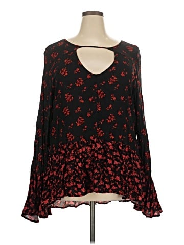 Mossimo Supply Co. Long Sleeve Blouse (view 1)