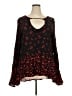 Mossimo Supply Co. 100% Rayon Black Long Sleeve Blouse Size XXL - photo 1