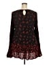 Mossimo Supply Co. 100% Rayon Black Long Sleeve Blouse Size XXL - photo 2