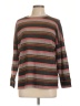 Coco And Main Stripes Brown Pullover Sweater Size XL - photo 1