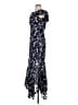 Xscape 100% Polyester Floral Blue Cocktail Dress Size XS - photo 5