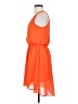 Lush 100% Polyester Color Block Orange Casual Dress Size S - photo 5