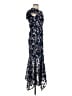 Xscape 100% Polyester Floral Blue Cocktail Dress Size XS - photo 4
