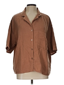 Stars Above 3/4 Sleeve Button Down Shirt
