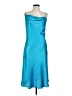 Bebe 100% Polyester Blue Cocktail Dress Size L - photo 1