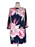 Eliza J Floral Blue Cocktail Dress Size 14 - photo 1