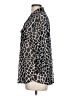 Eden & Olivia Animal Print Silver 3/4 Sleeve Blouse Size L - photo 5